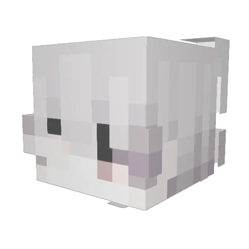 manzanaa Minecraft avatar head, 3D render