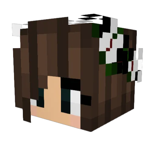manzanilla27 Minecraft avatar head, 3D render