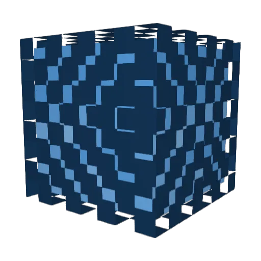manzcl Minecraft avatar head, 3D render