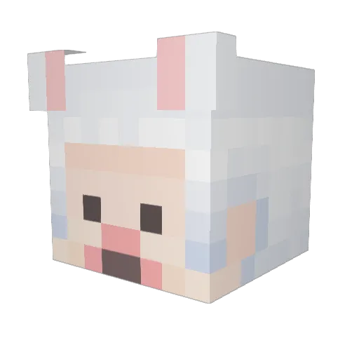 manzi_ Minecraft avatar head, 3D render