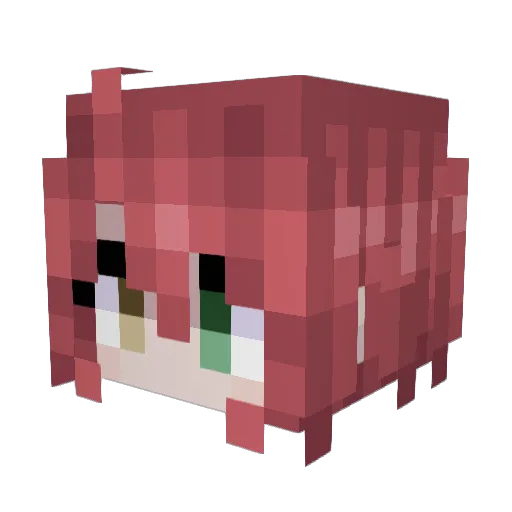 mao315aka Minecraft avatar head, 3D render