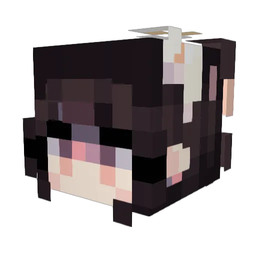 maoXoO Minecraft avatar head, 3D render