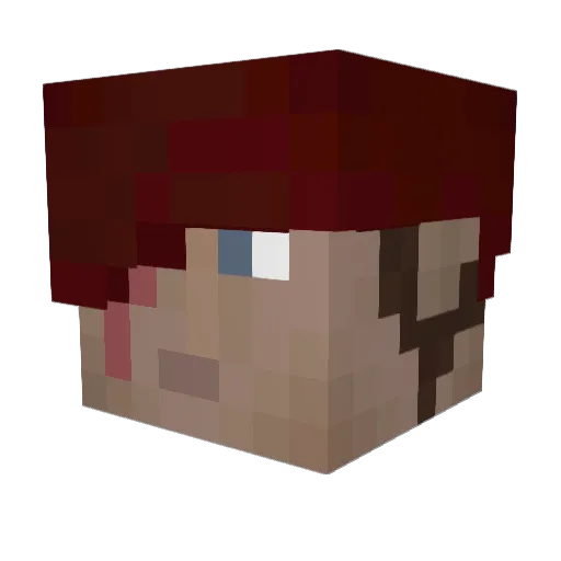 mao__mao Minecraft avatar head, 3D render