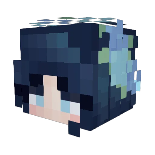 mao_miau Minecraft avatar head, 3D render
