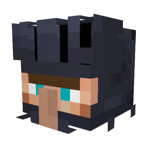 maodez Minecraft avatar head, 3D render
