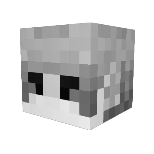 maomao07 Minecraft avatar head, 3D render