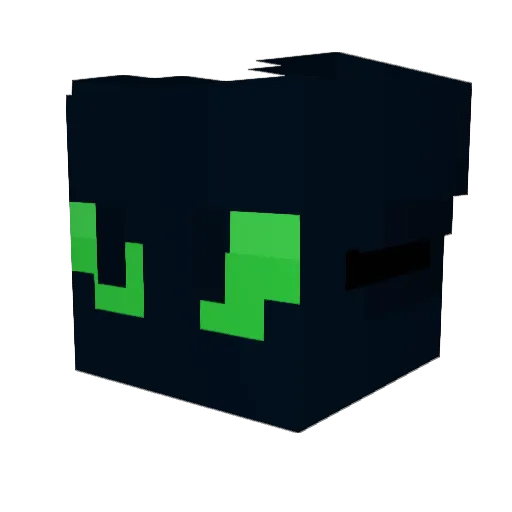 maomaomaestro Minecraft avatar head, 3D render