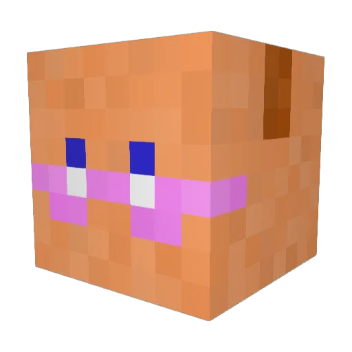 maon1218 Minecraft avatar head, 3D render