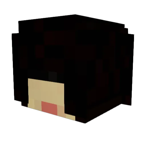 maonyann Minecraft avatar head, 3D render