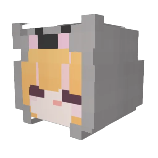 maoow123 Minecraft avatar head, 3D render