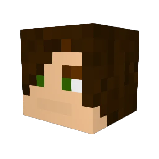 maory555 Minecraft avatar head, 3D render