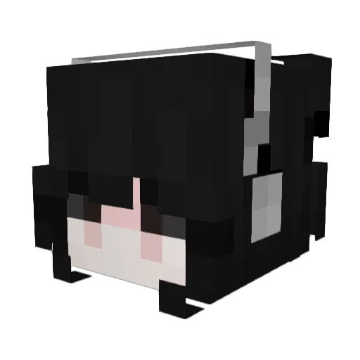 maotification Minecraft avatar head, 3D render