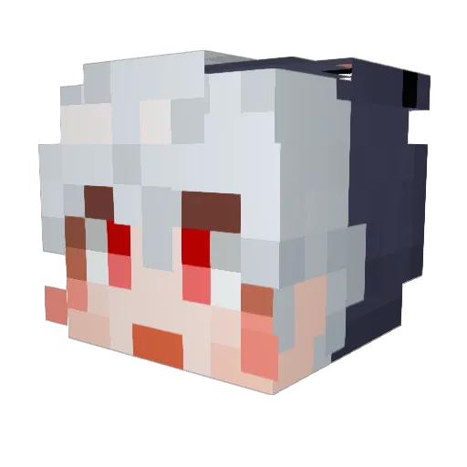 mapark100 Minecraft avatar head, 3D render