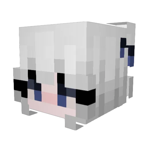 mapful Minecraft avatar head, 3D render