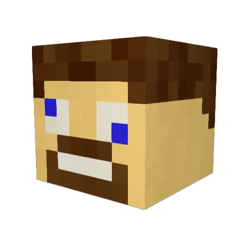 mapichi Minecraft avatar head, 3D render