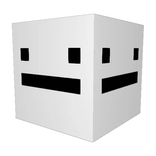 mapidy Minecraft avatar head, 3D render