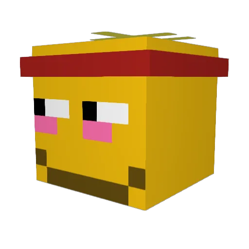 maple996 Minecraft avatar head, 3D render
