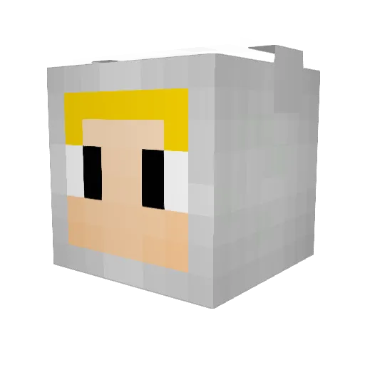 mapleboy99 Minecraft avatar head, 3D render