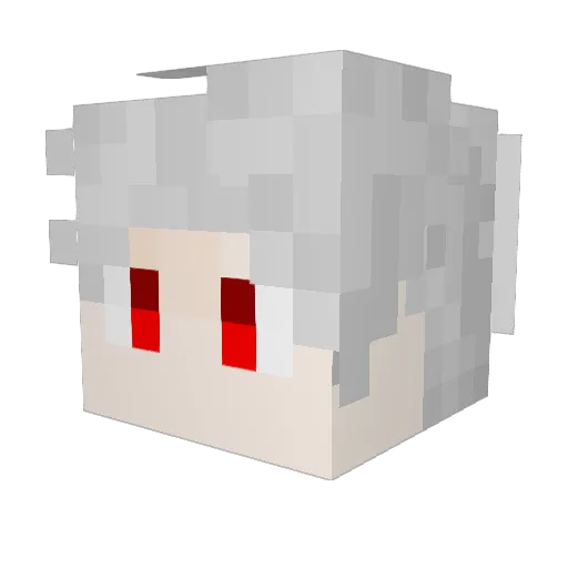 mapledc Minecraft avatar head, 3D render