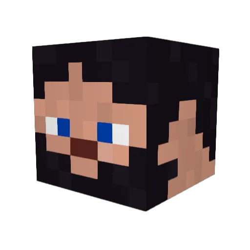 mapledraws Minecraft avatar head, 3D render