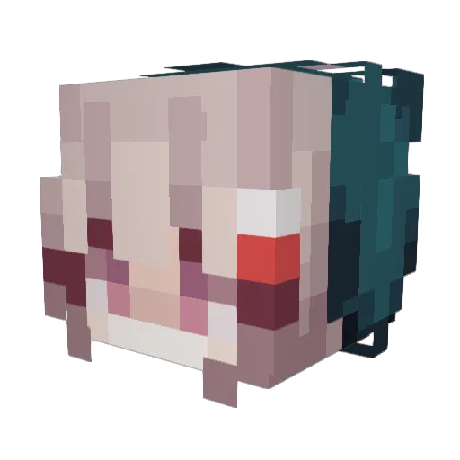 maplefog1 Minecraft avatar head, 3D render