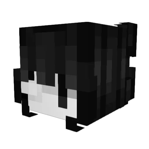 mapleka Minecraft avatar head, 3D render