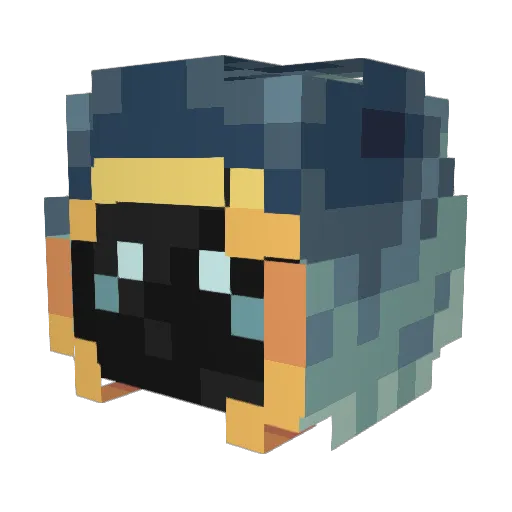 maplerq Minecraft avatar head, 3D render