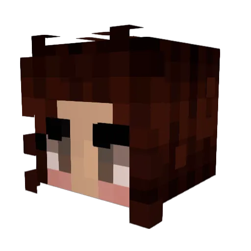 maplesugary Minecraft avatar head, 3D render