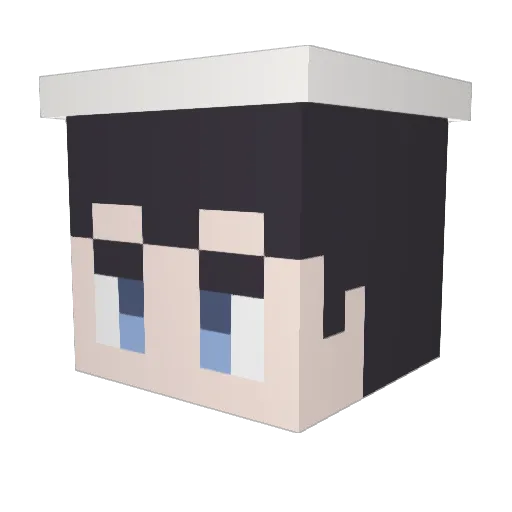 maplive Minecraft avatar head, 3D render