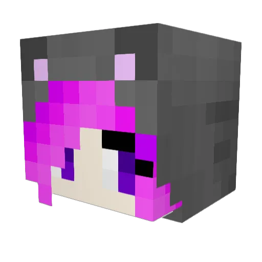 maplty Minecraft avatar head, 3D render