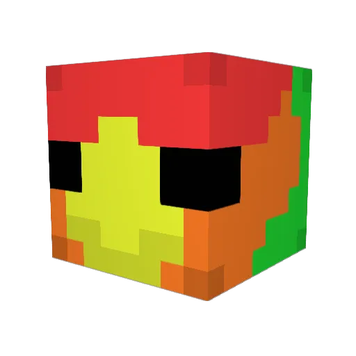 mappy27 Minecraft avatar head, 3D render