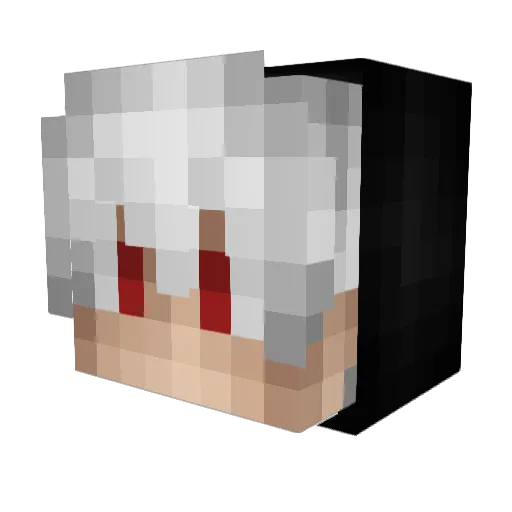 maqqx Minecraft avatar head, 3D render