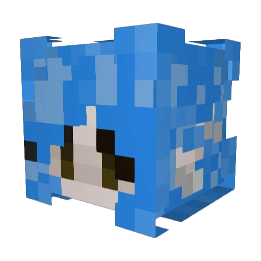 maqrel Minecraft avatar head, 3D render