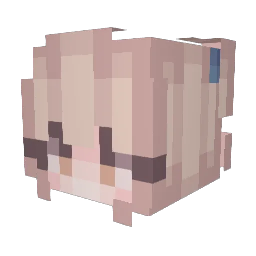 maqueeria Minecraft avatar head, 3D render