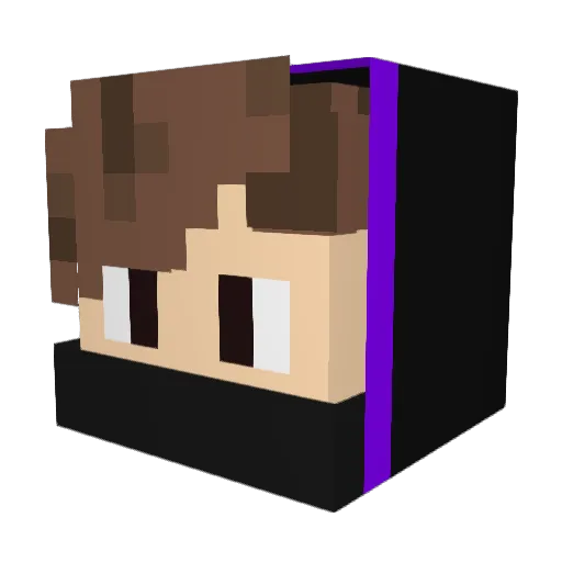 mar0159 Minecraft avatar head, 3D render