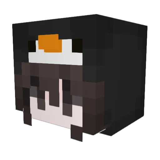 mara1uvly Minecraft avatar head, 3D render