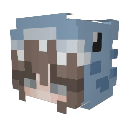 mara_80 Minecraft avatar head, 3D render
