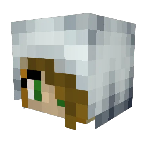marabourbon Minecraft avatar head, 3D render
