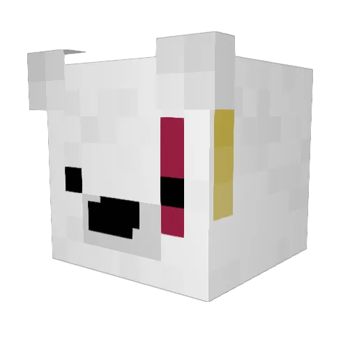 maracados Minecraft avatar head, 3D render