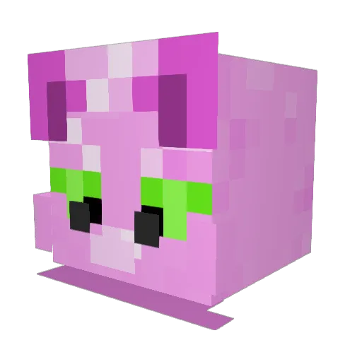 maragdyr Minecraft avatar head, 3D render