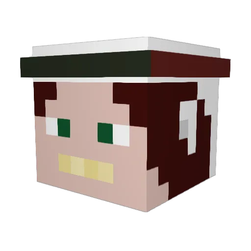 marakalli Minecraft avatar head, 3D render