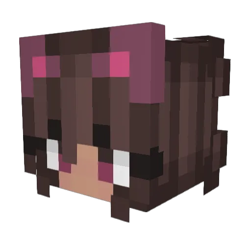 maram369 Minecraft avatar head, 3D render