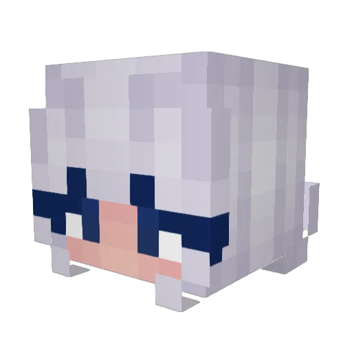 maramines Minecraft avatar head, 3D render