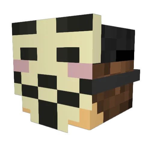 maranto Minecraft avatar head, 3D render