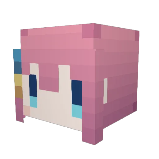 marao1109 Minecraft avatar head, 3D render