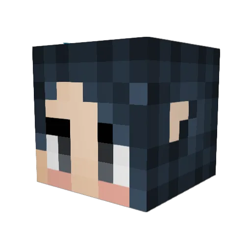 maratini Minecraft avatar head, 3D render