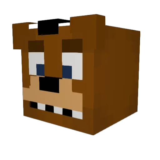 marattine Minecraft avatar head, 3D render