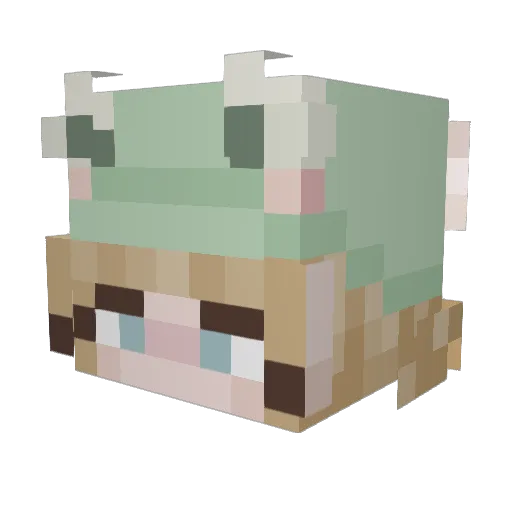 marb214 Minecraft avatar head, 3D render