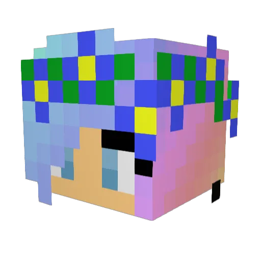 marbubblz Minecraft avatar head, 3D render