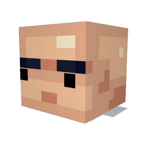 marc2slick Minecraft avatar head, 3D render